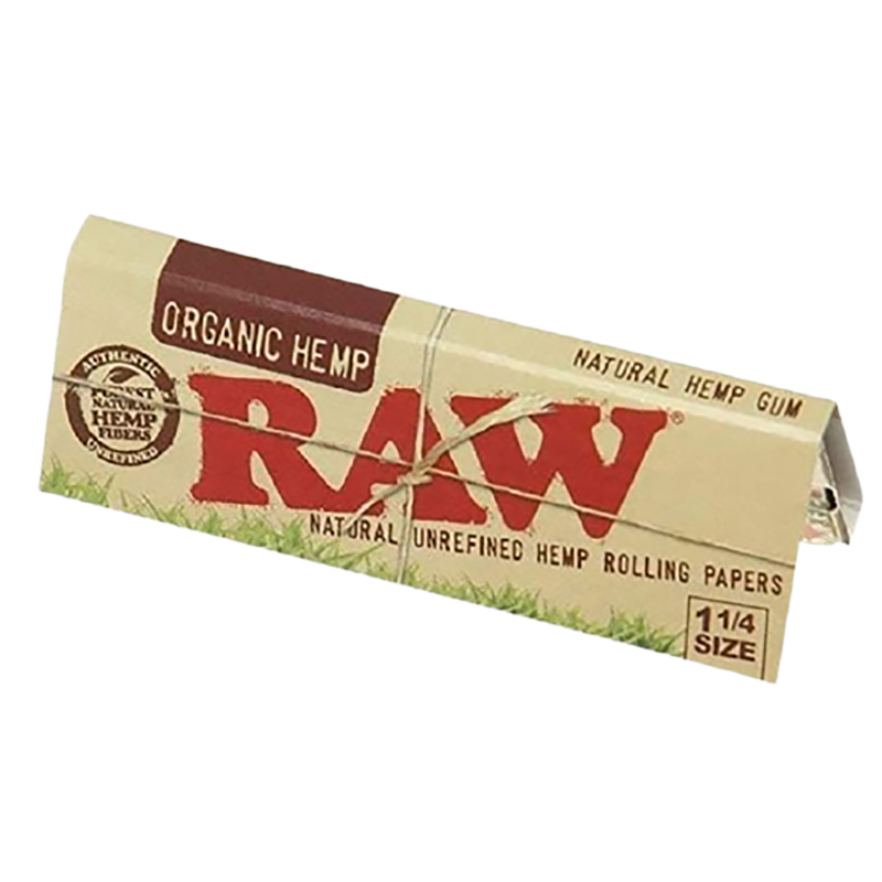 Raw Unrefined Organic 1 1/4 Size Rolling Papers (50 Count)